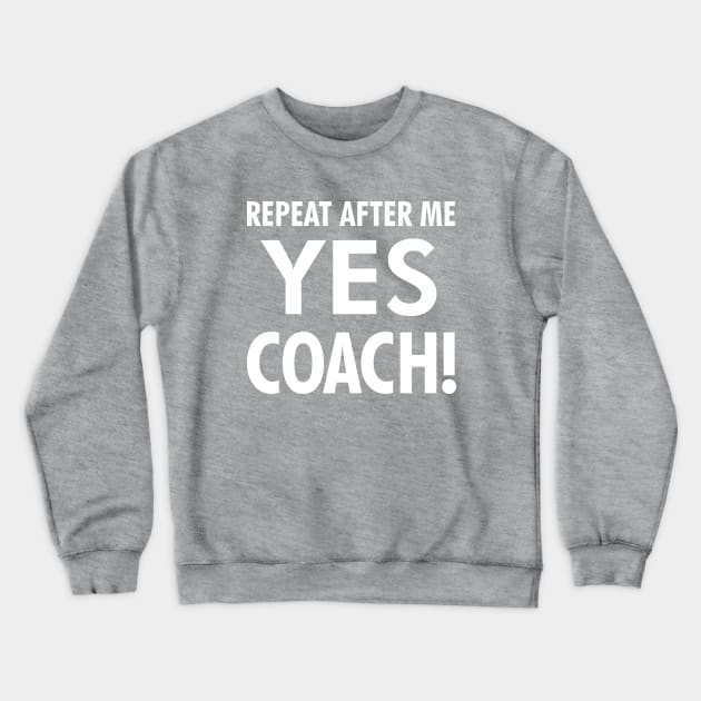 Funny Cheerleading Cheer Coach Gift Crewneck Sweatshirt by mtflyfisher